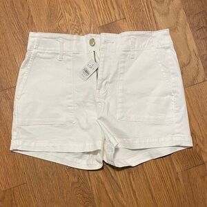 LOFT Women's High White Shorts